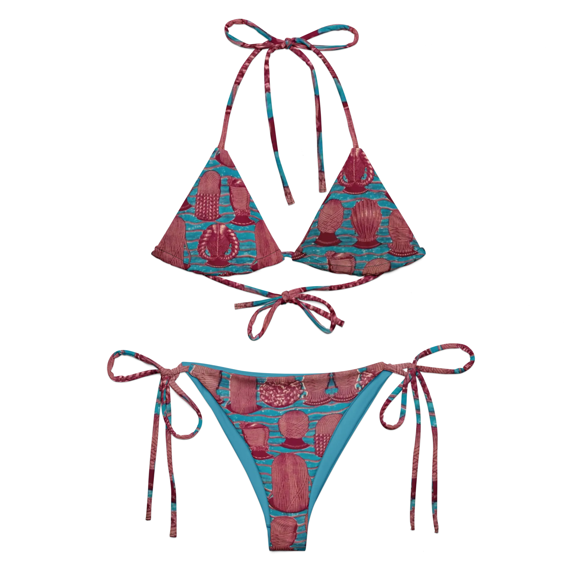 A Queen's Hairstyle Recycled String Bikini