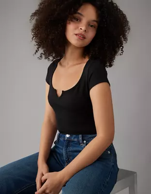 AE Notch Neck Bodysuit-