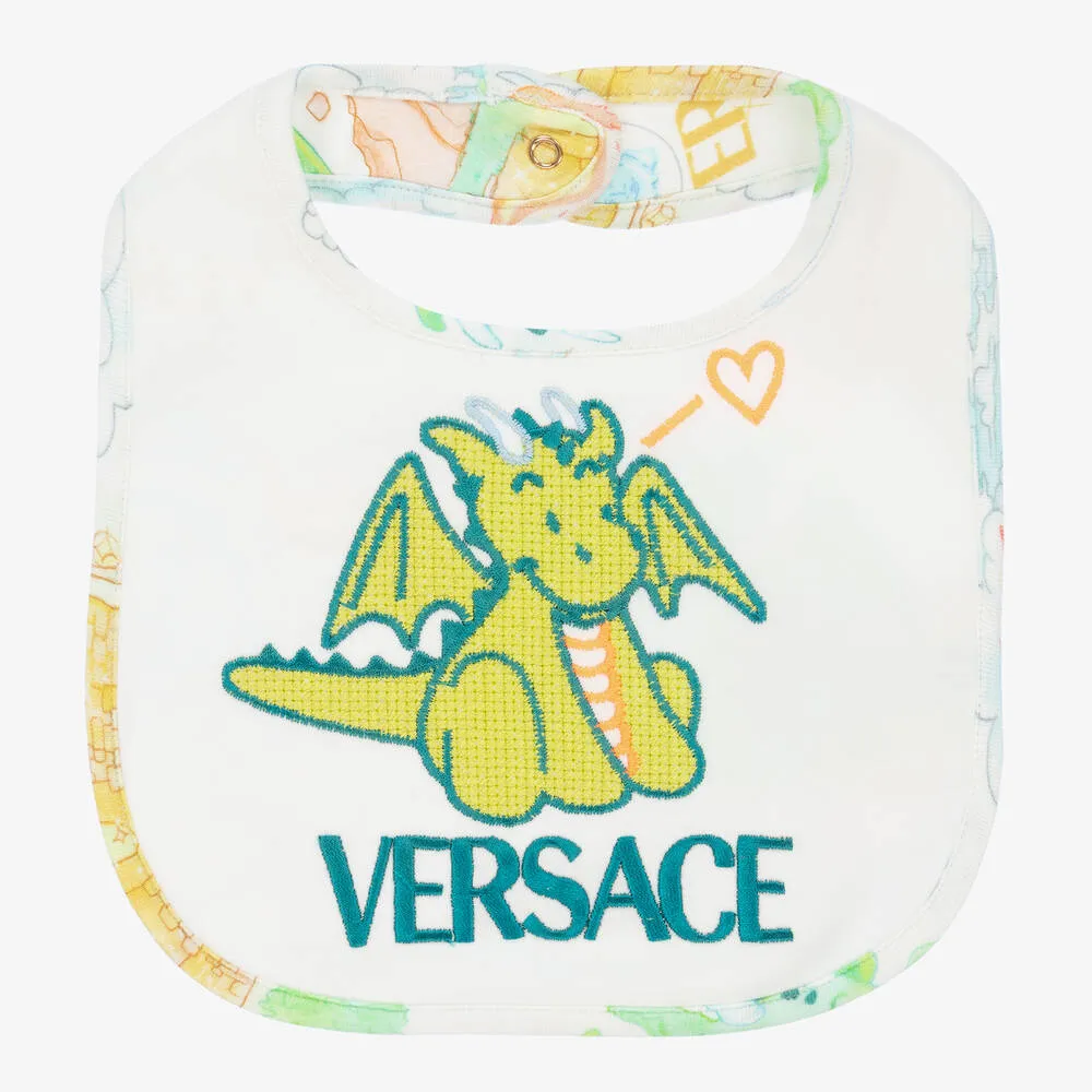 Baby Boys Blue Dragon Bib