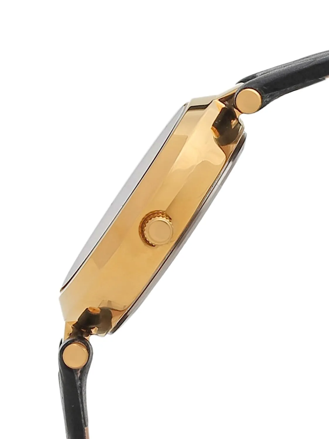 Fashion Black Dial Leather Strap