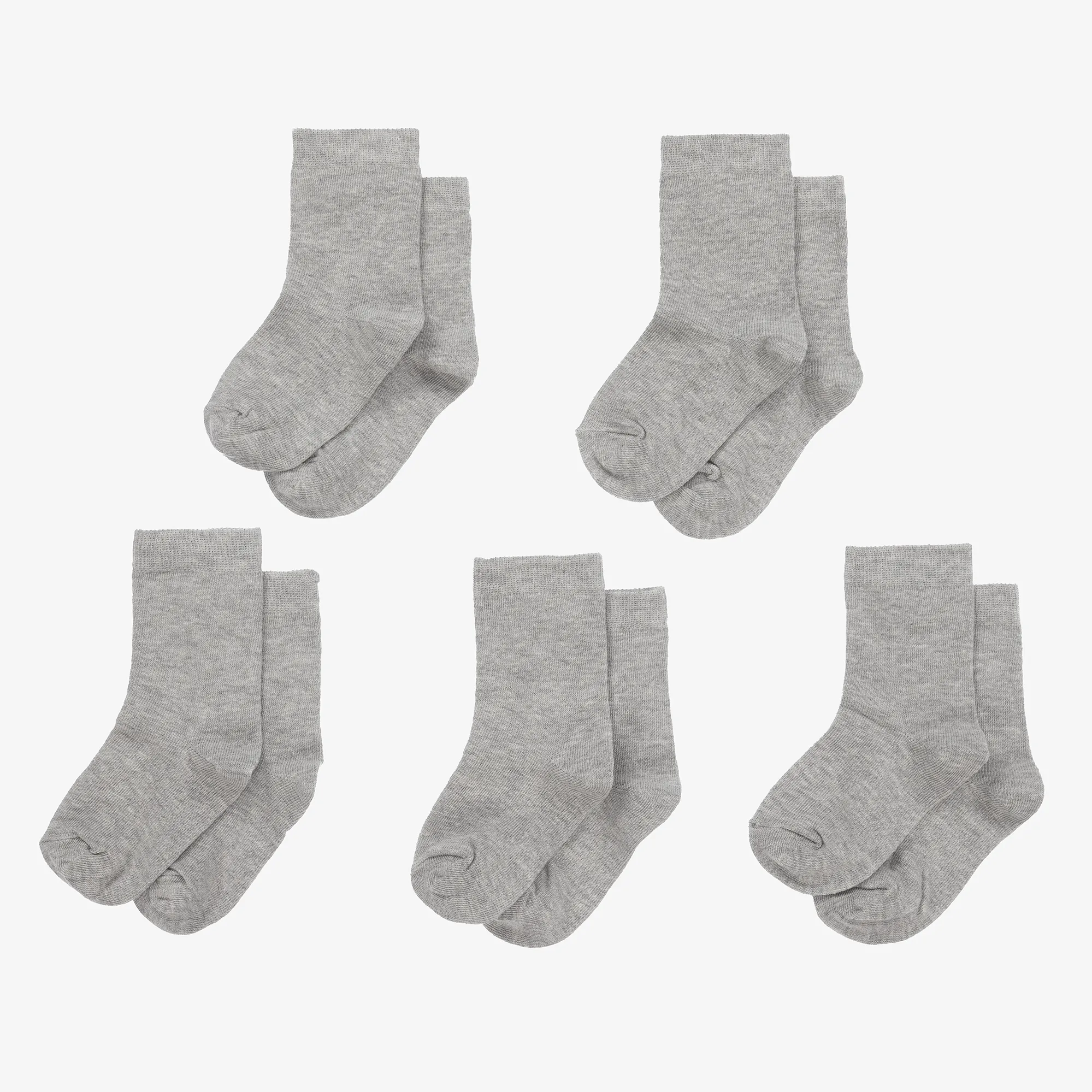 Grey Cotton Socks (5 Pack)
