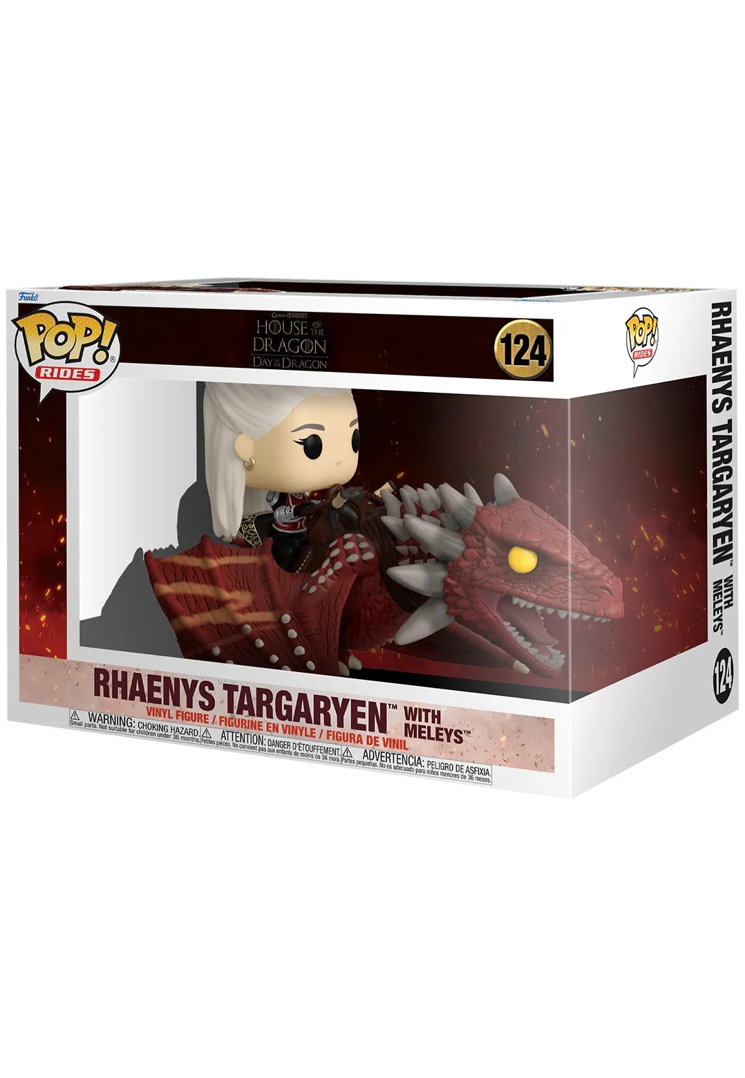 House Of The Dragon - Rhaenys Targaryen With Meleys POP! Rides Deluxe - Funko Pop
