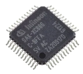 Infineon XC886C8FFA5VACKXUMA1, 8bit 8051 Microcontroller, XC866, 24MHz, 32 kB Flash, 48-Pin TQFP