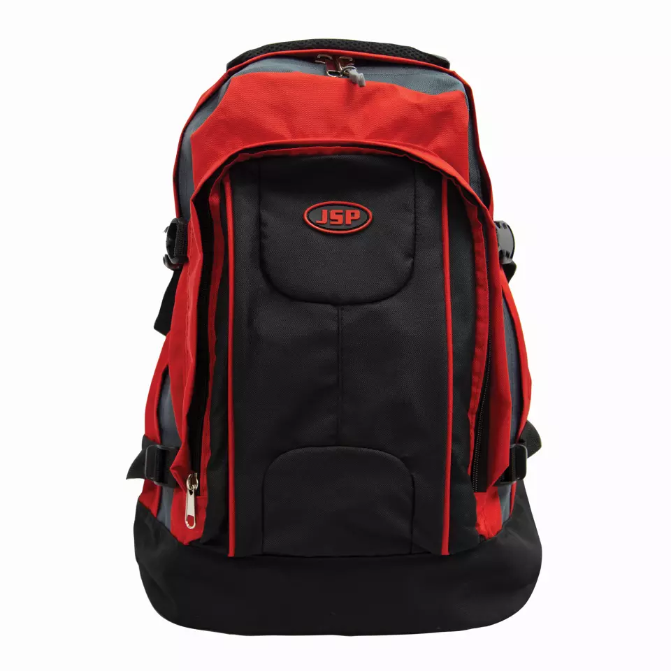 JSP Multi-Pocket PPE Storage Rucksack - Red/Black/Grey