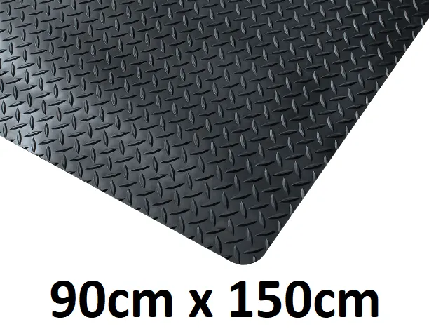 Kumfi Tough Premium Anti-Fatigue Mat Black - 90cm x 150cm - [BLD-KU3660BL]