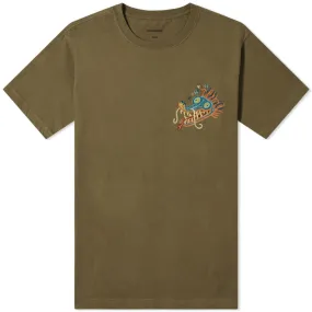 Maharishi Liberty Dragon Embroidery TeeMaha Olive