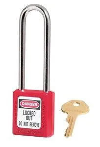 Master Lock Red Zenex 410LTRED Long Shackle Lockout Padlock - [MA-410LTRED]