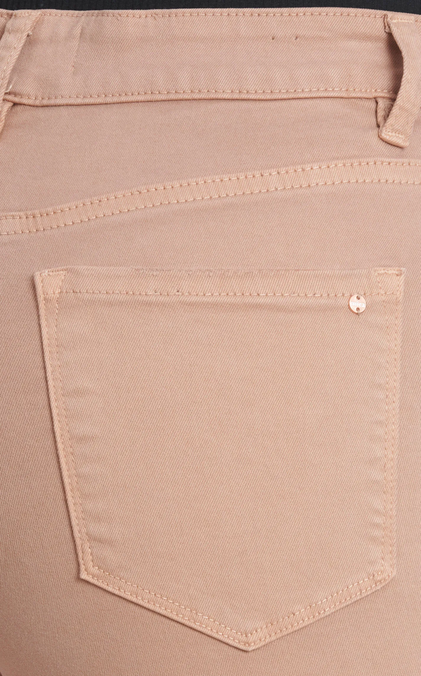 Mica Women's Chromatic​ Chocolate Blush High Rise Button Fly Cropped Wide Leg Jeans