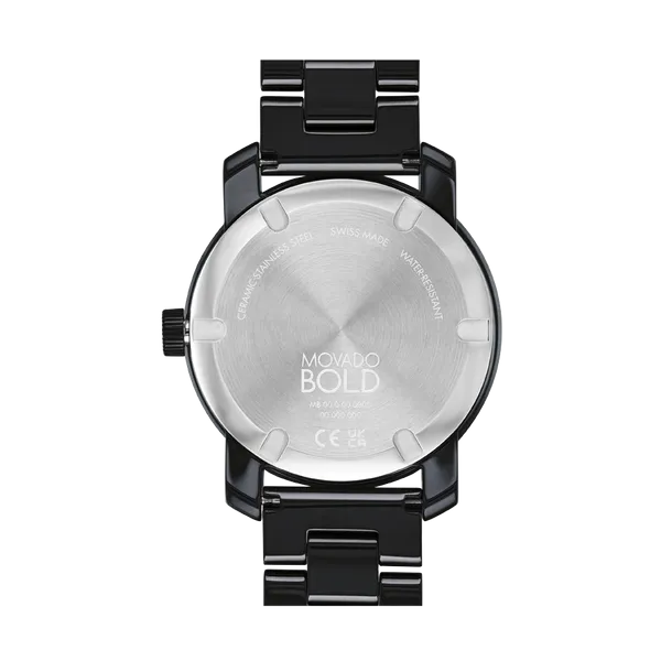 Movado Bold Iconic Metals Black Dial Women 36.3mm