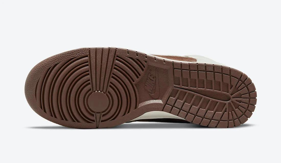 Nike SB Dunk High Khaki Light Chocolate Sail White Shoes DH5348-100