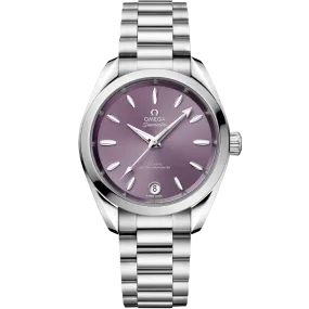 Omega Seamaster Aqua Terra Shades Co Axial Master Chronometerlavender Dial Women 34MM