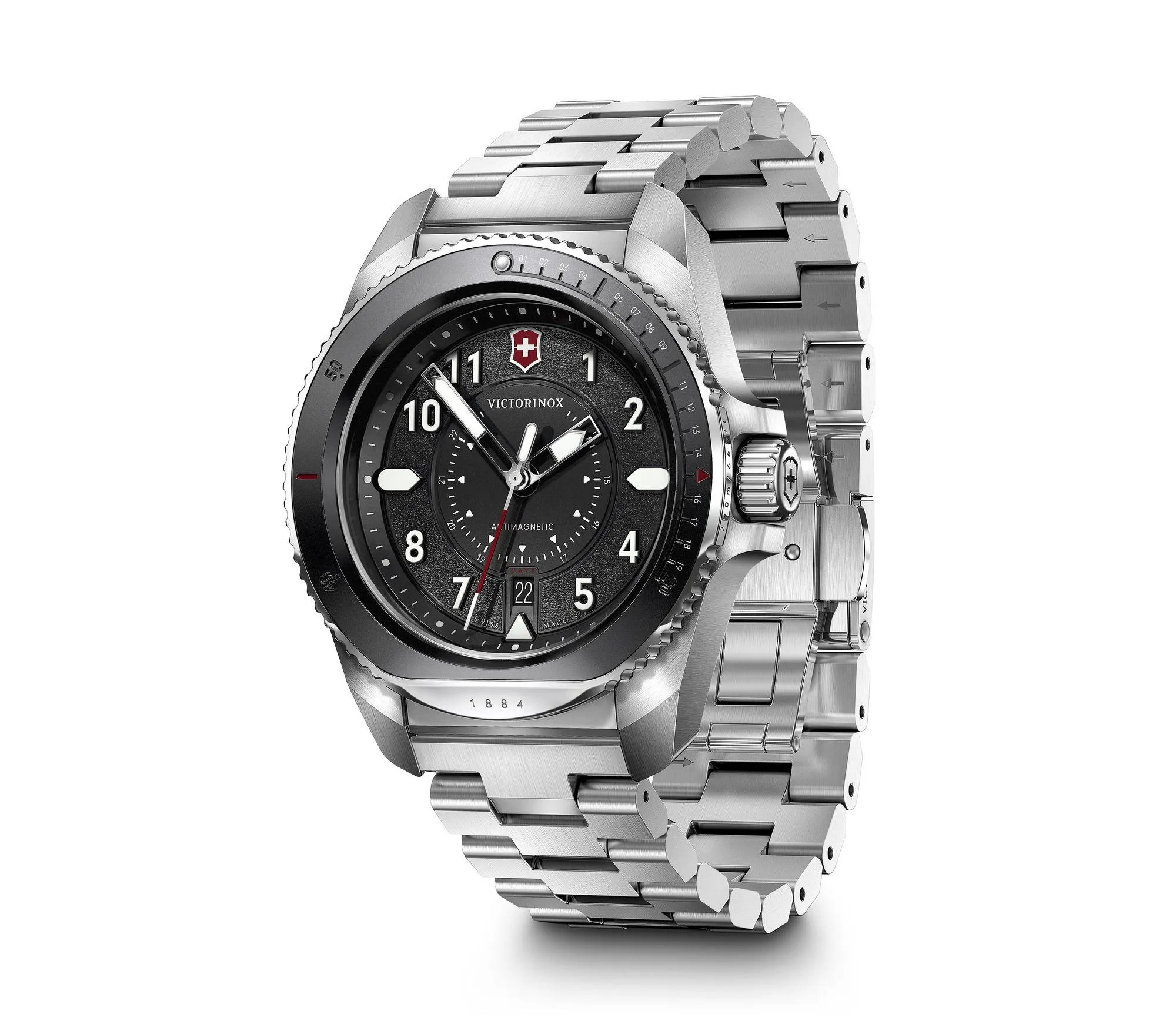 Victorinox Journey 1884 Black Dial Men 43mm