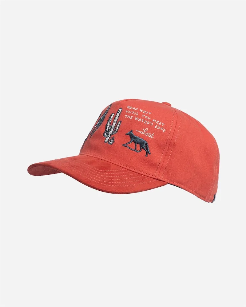 Water's Edge Strapback Hat Brick