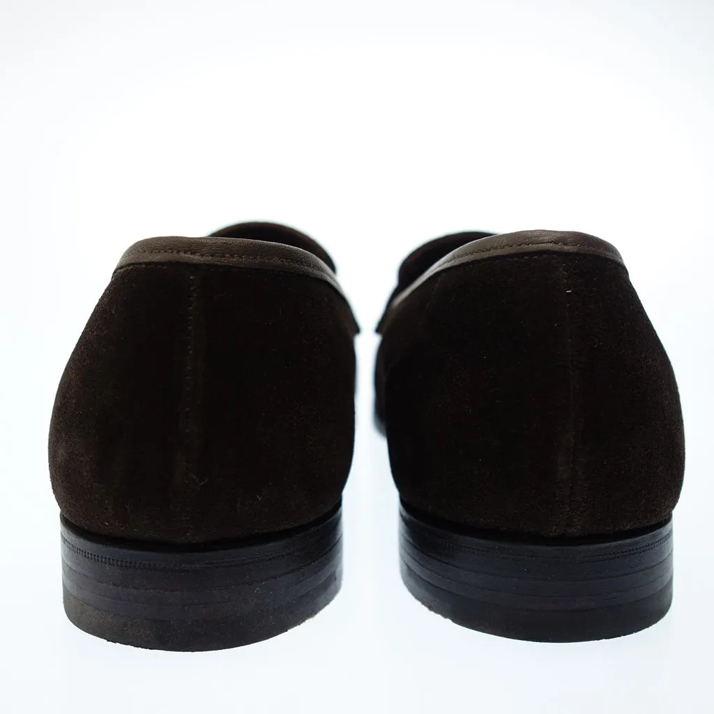 美品◆クロケット＆ジョーンズ ローファー リッチモンド スエード メンズ 6.5 ブラウン CROCKETT＆JONES RICHMOND【LA】